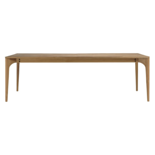 MAXENCE - Table à manger extensible 240/292x100cm en teck recyclé