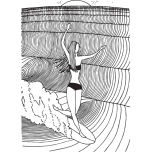 Tableau surfeuse Tableau plexiglas