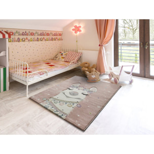 Alfombra Infantil Kinder Rosa, 120x170 cm