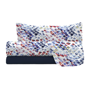 COMPLETO LETTO FASHION, 100% Microfibra, No Stiro - LENA