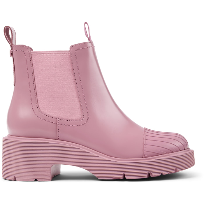 Botines - CAMPER Milah - Rosa - Cuero liso