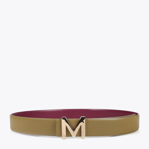 Cintura reversibile con fibbia M