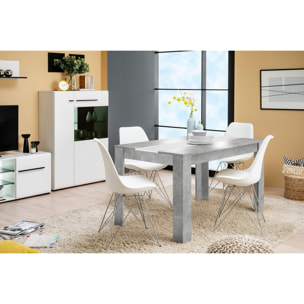 TAVOLO LISBONA CEMENTO 135X80.5 CM