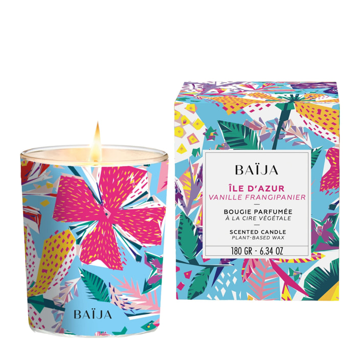 Île d'Azur - Bougie parfumée fleur de frangipanier vanille