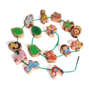 PIEZAS CON CUERDA: ANIMALES DEL BOSQUE