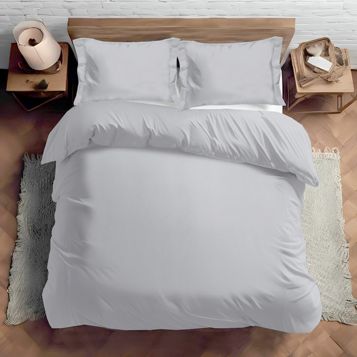 Parure copripiumino grigio chiaro