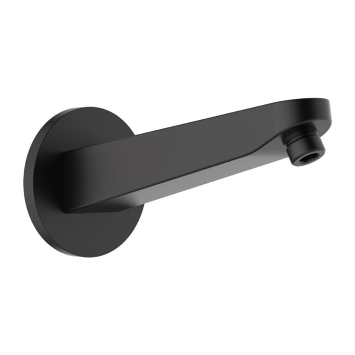 Bras de douche mural 20,2 cm pour douche de tête, raccord universel, noir mat (SATBSRKMC)