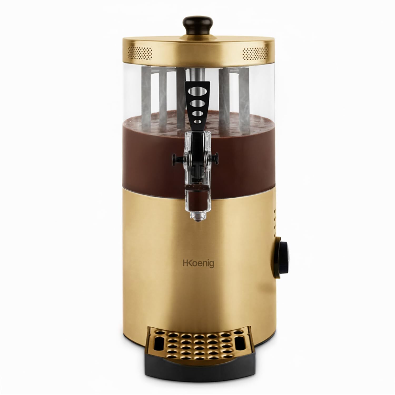 Dispensador de chocolate caliente, 3 L, 1200 W, dorado