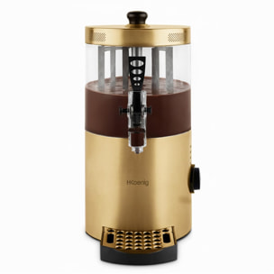 Dispensador de chocolate caliente, 3 L, 1200 W, dorado