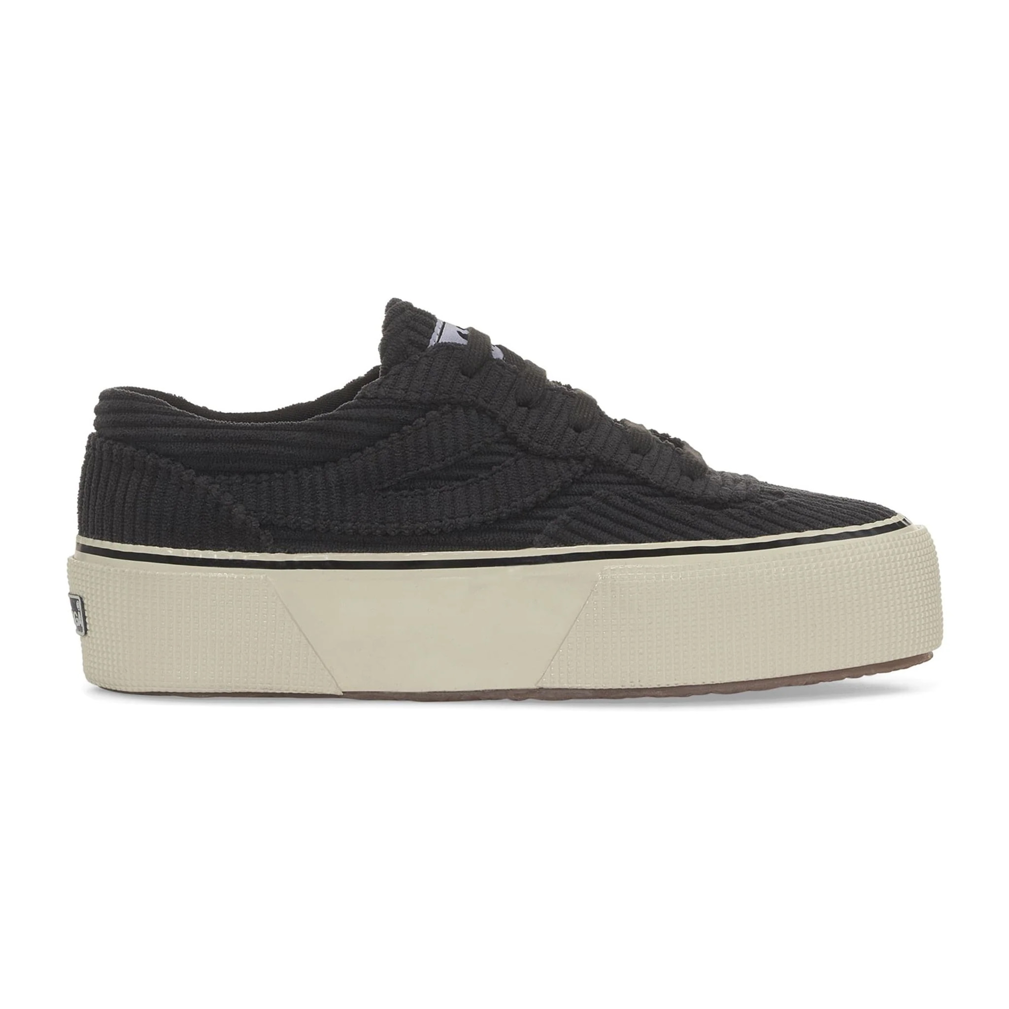 Superga - Sneakers Donna Nero - 3041 REVOLLEY PLATFORM CORDUROY