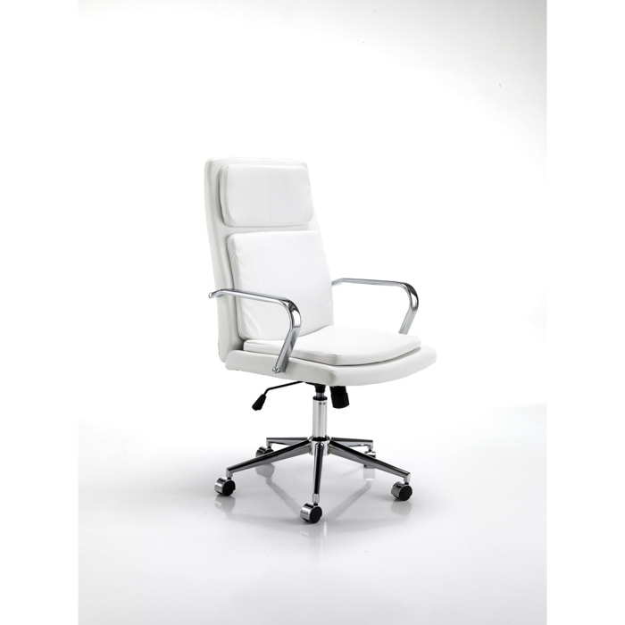 Tomasucci Fauteuil de bureau PRESTIGE BLANC