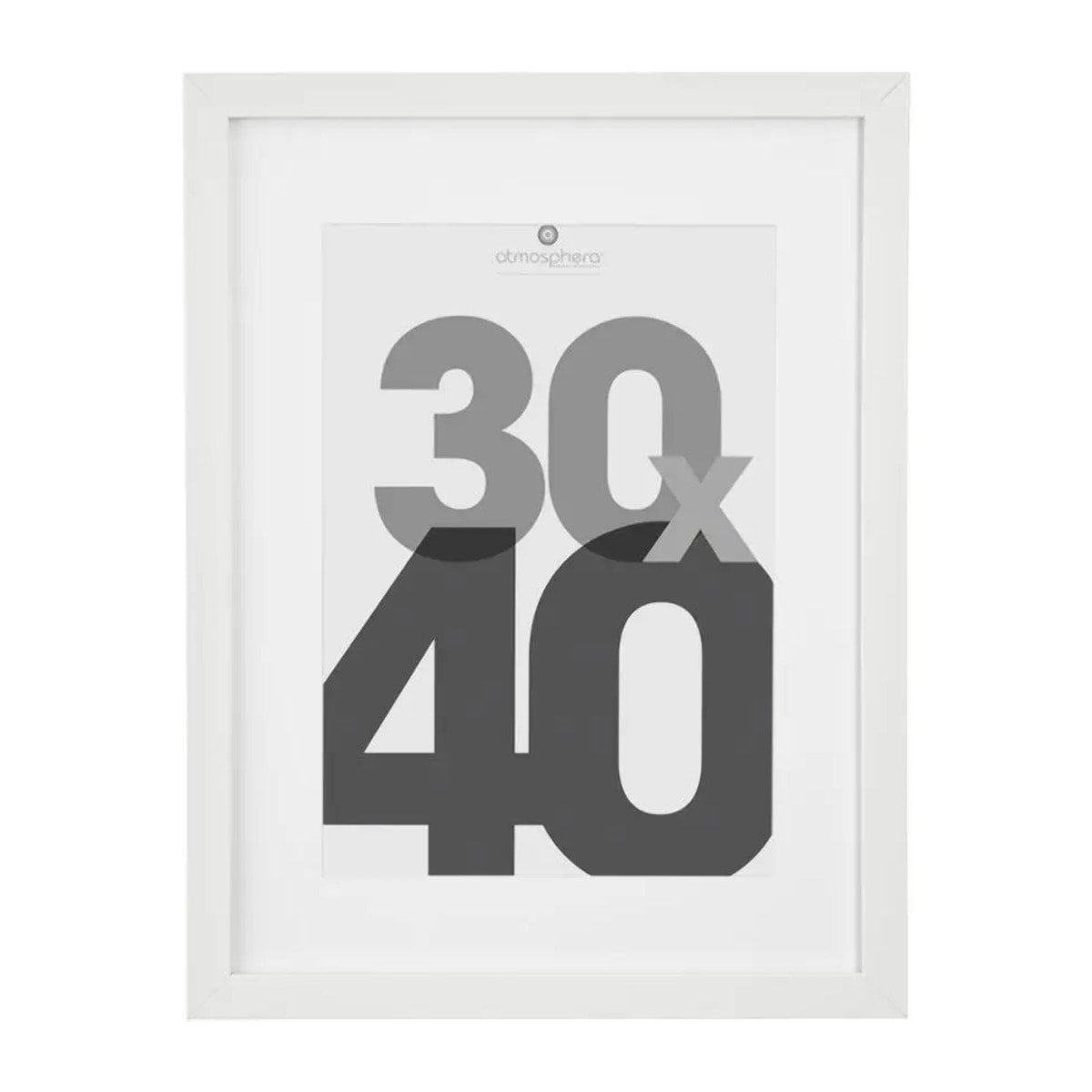 Cadre photo bois "Eva" blanc 30x40cm