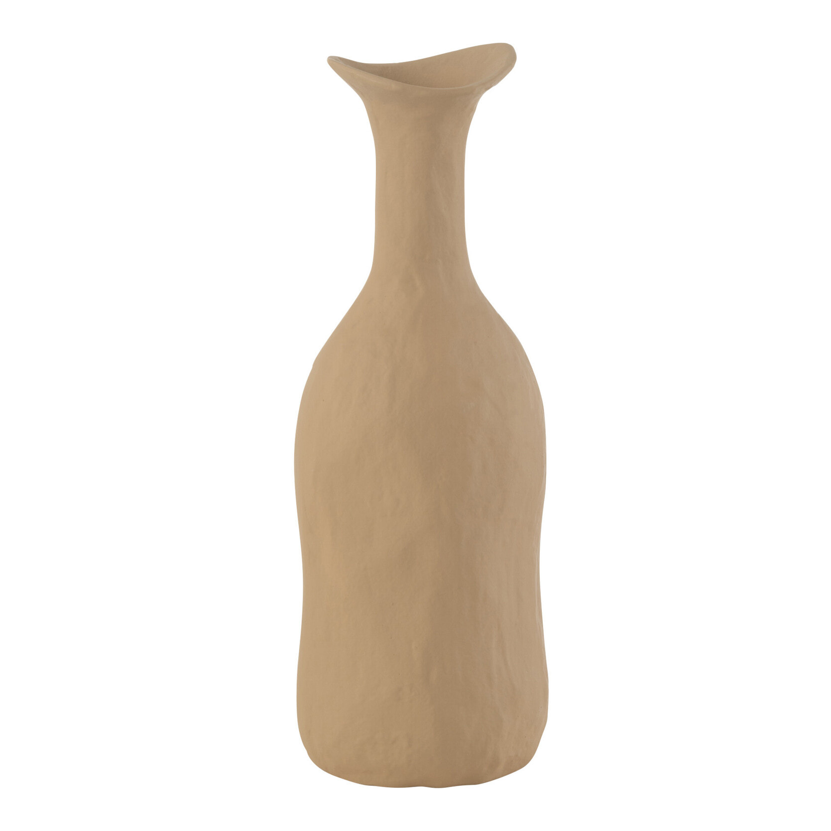 J-Line vase Agra - aluminium - beige - small - 31.5 cm de hauteur