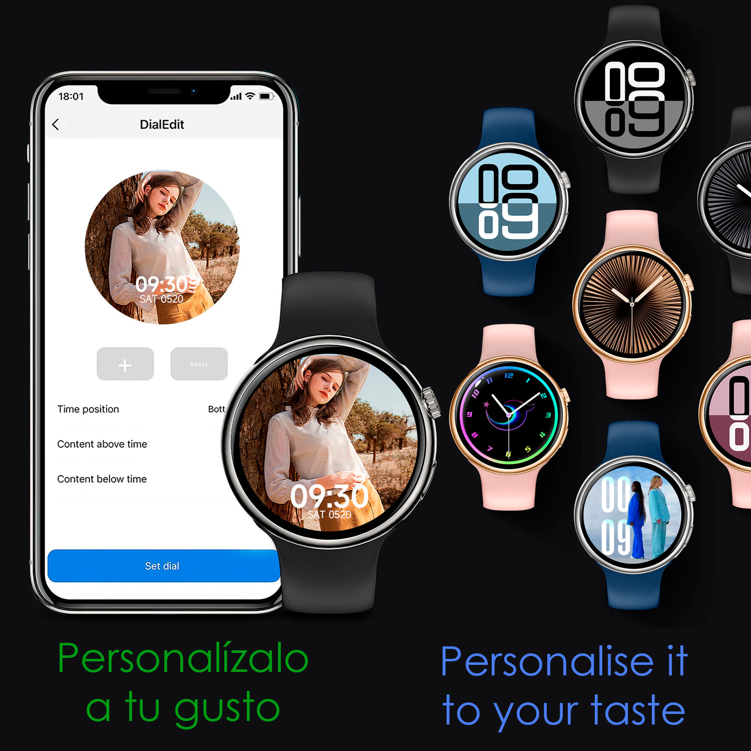Smartwatch Z12 Pro con monitoraggio avanzato della frequenza cardiaca, O2, termometro. Molteplici modalità sportive. Doppia fascia.