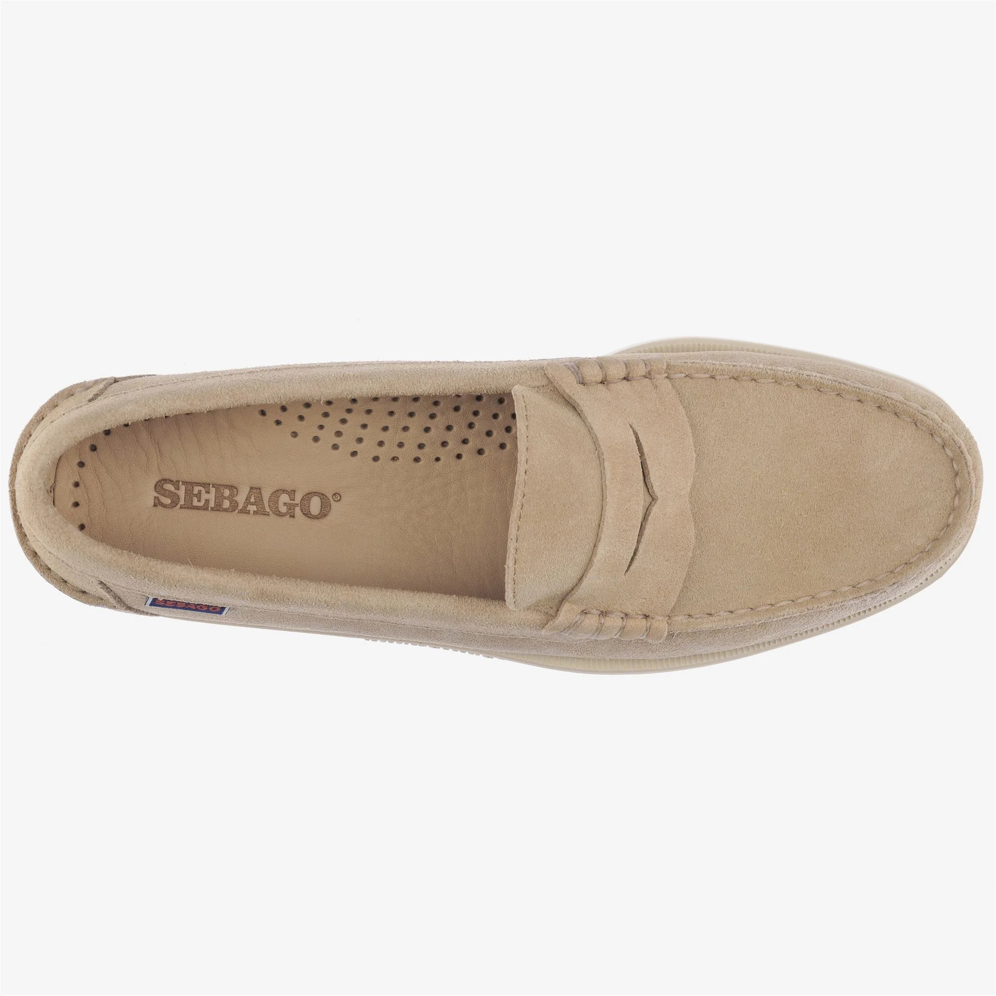 Sebago - Docksides Uomo Beige - Dan Boat Flesh Out