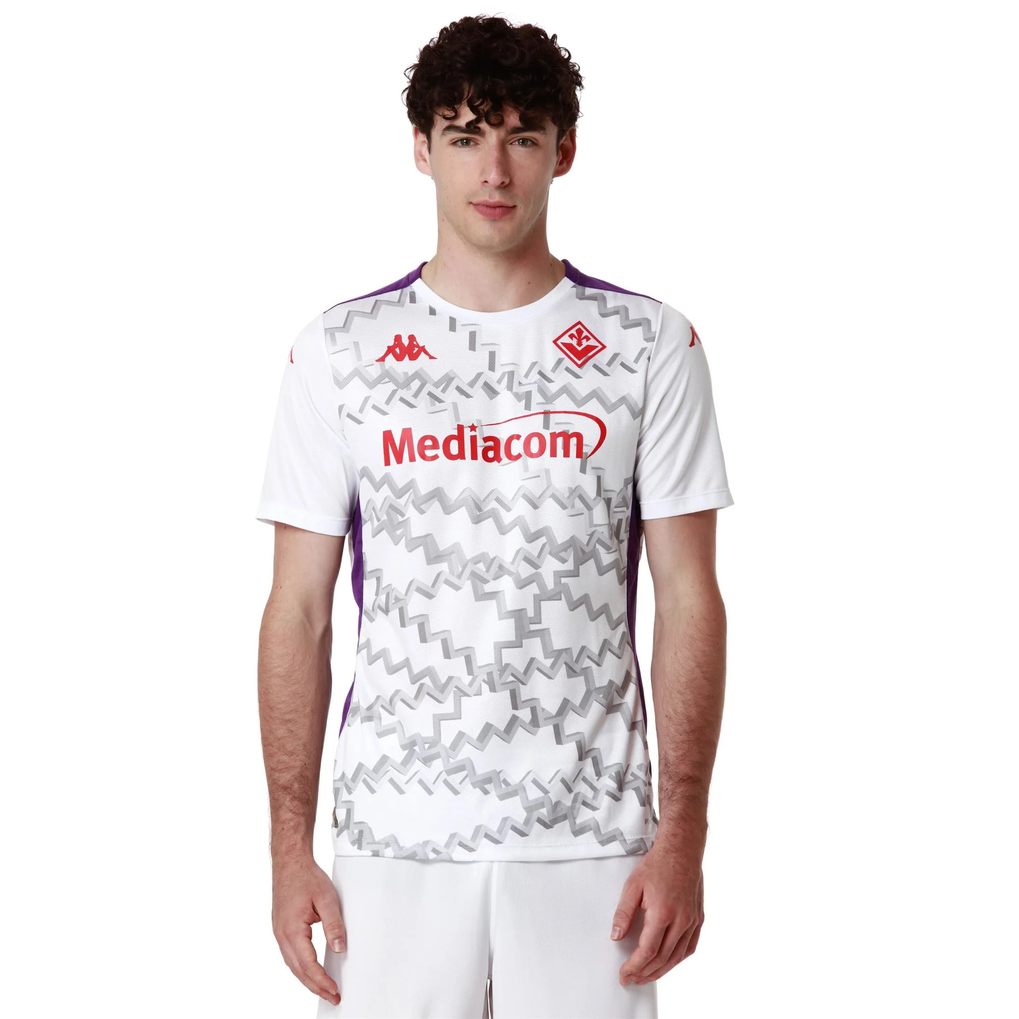 Kappa - Camisetas de juego Niño Blanco - Aboupre Pro 8 Fiorentina