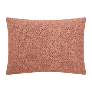 Housse de coussin unie en coton, SONGE, Rose Fard