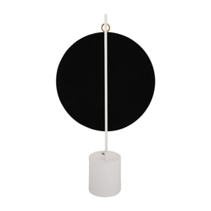 Specchio da tavolo Eleganca in metallo bianco e oro