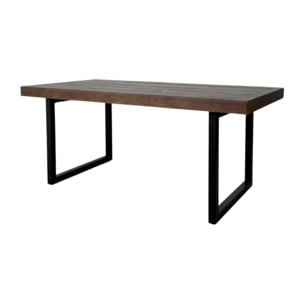 Table à manger bois brun recyclé 180 cm SAMOA
