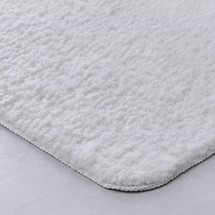 Tapis de bain tufté uni ESSENTIAL blanc