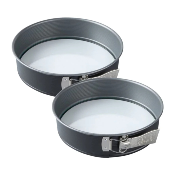 Ensemble de 2 Moules à manqué à charnière fond en verre 26 cm Zenker Energy