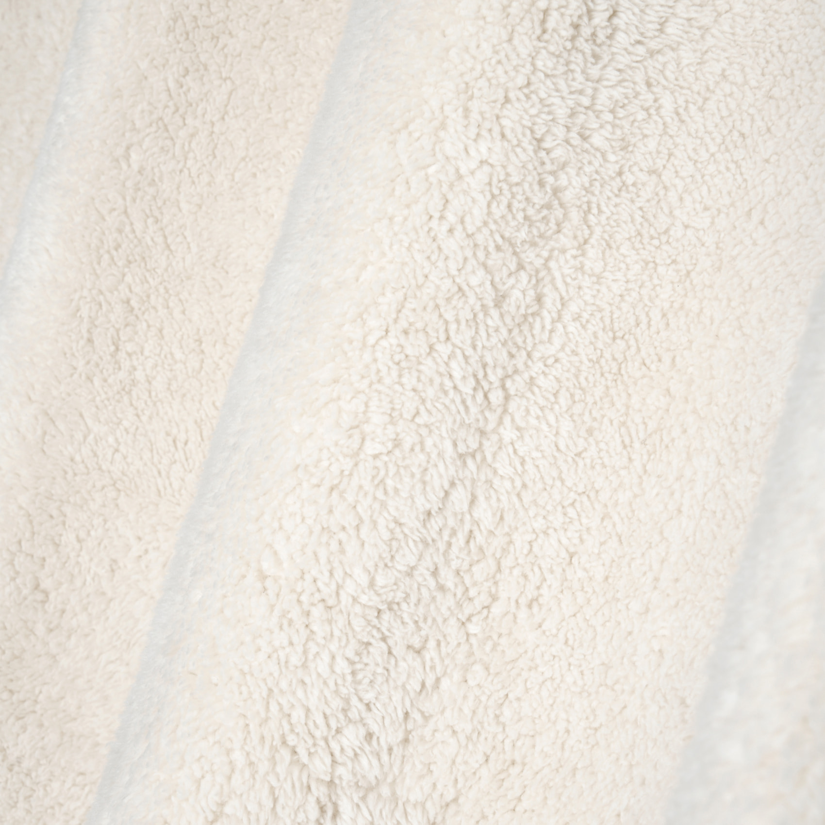 Rideau  - Effet peau lainée ultra doux - Ecru