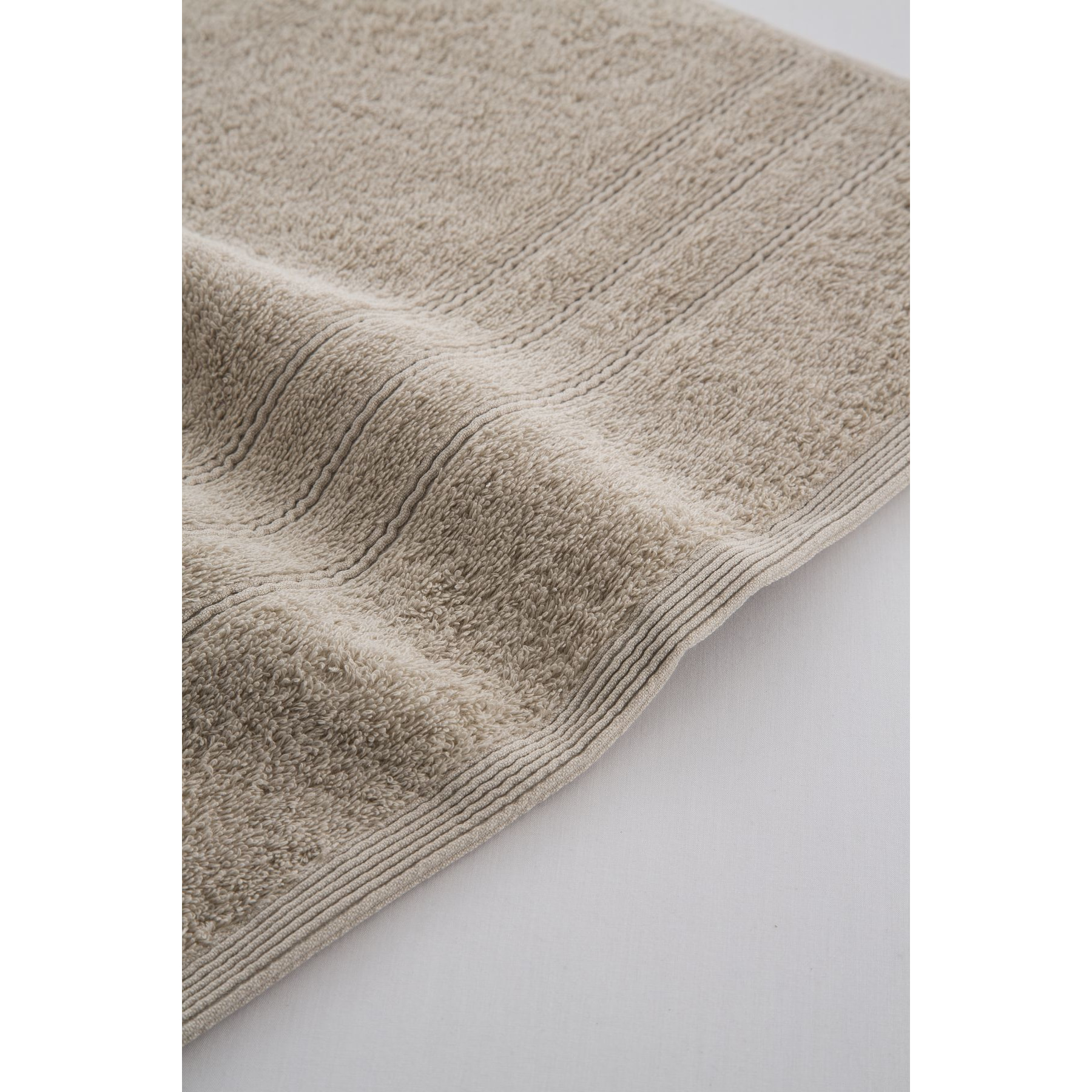 Juego 3 toallas algodón 700 gr/m2 color PIEDRA