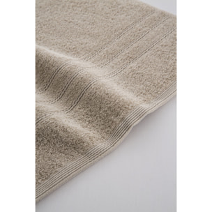 Juego 3 toallas algodón 700 gr/m2 color PIEDRA