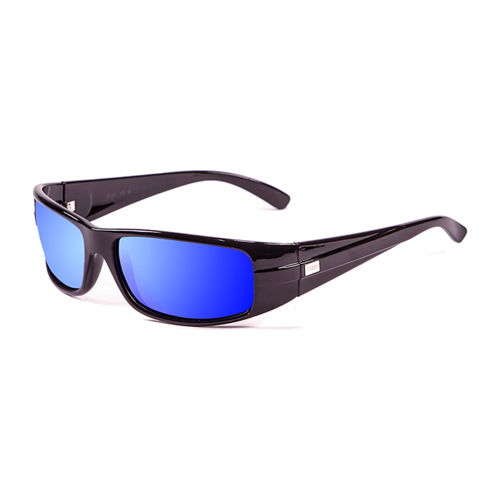 Gafas de sol OCEAN ZODIAC - Negro brillante / Revo azul