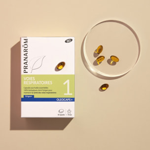 Pranarom - Duo Oleocaps 1 - Capsules Voies respiratoires - Bio - 30 capsules