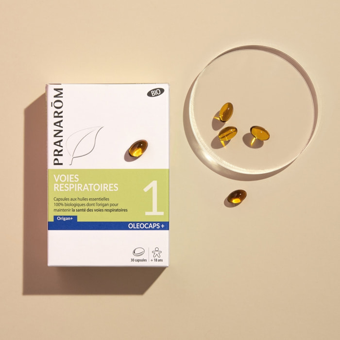 Pranarom - Duo Oleocaps 1 - Capsules Voies respiratoires - Bio - 30 capsules