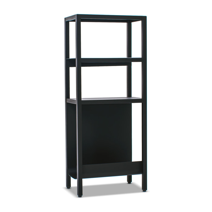 Bandha - Scaffale in metallo con 4 ripiani 85x35x20 cm
