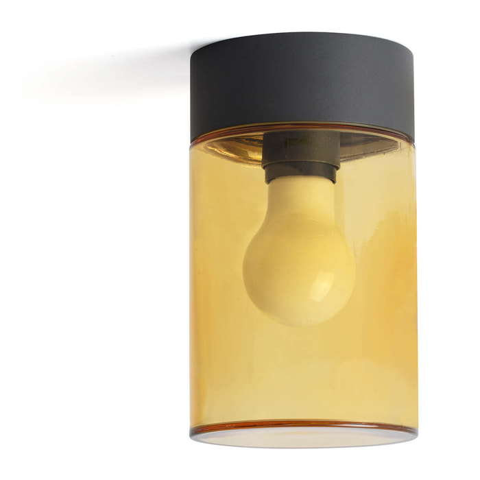 KILA 200 Plafón gris oscuro ámbar