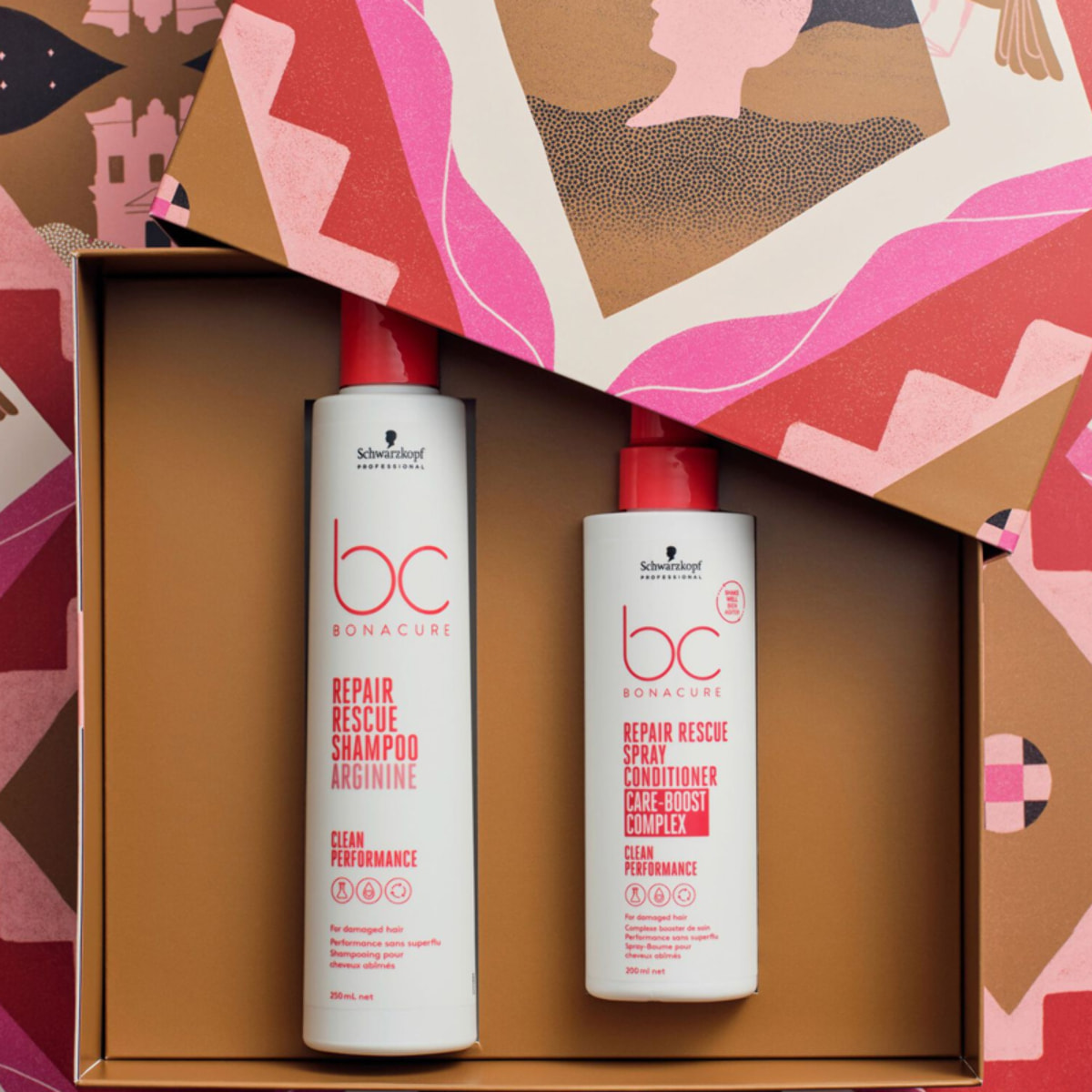 SCHWARZKOPF Set BC Bonacure Repair Shampoo 250ml + Spray Conditioner 200ml