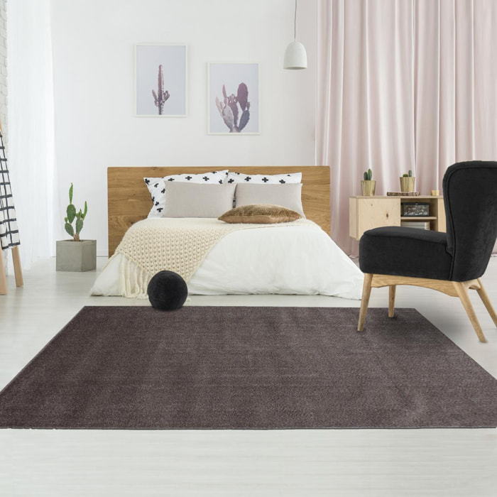 Tapis salon et chambre tissé motif uni JUFO