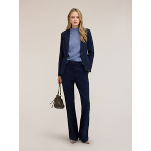 Motivi - Pantaloni flare in punto milano - Blu
