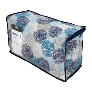 TRAPUNTA BASIC INVERNALE STAMPATA SINGOLO, SOFFIONI BLU