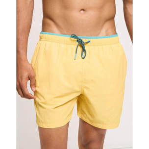 Bañador Liso con Cordón Amarillo - Foxly