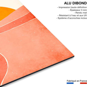 Tableau graphique danse avec le soleil Tableau alu Dibond