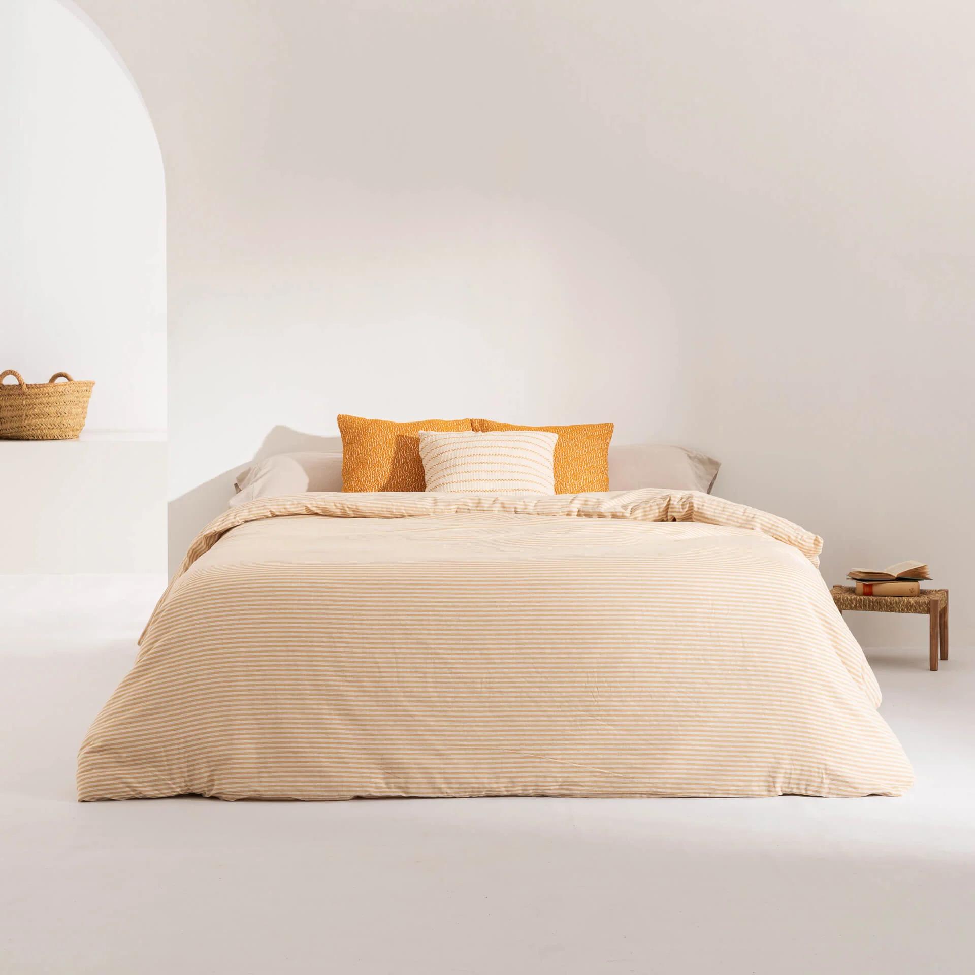 Housse de couette jacquard Jávea Moyen Amber Gold