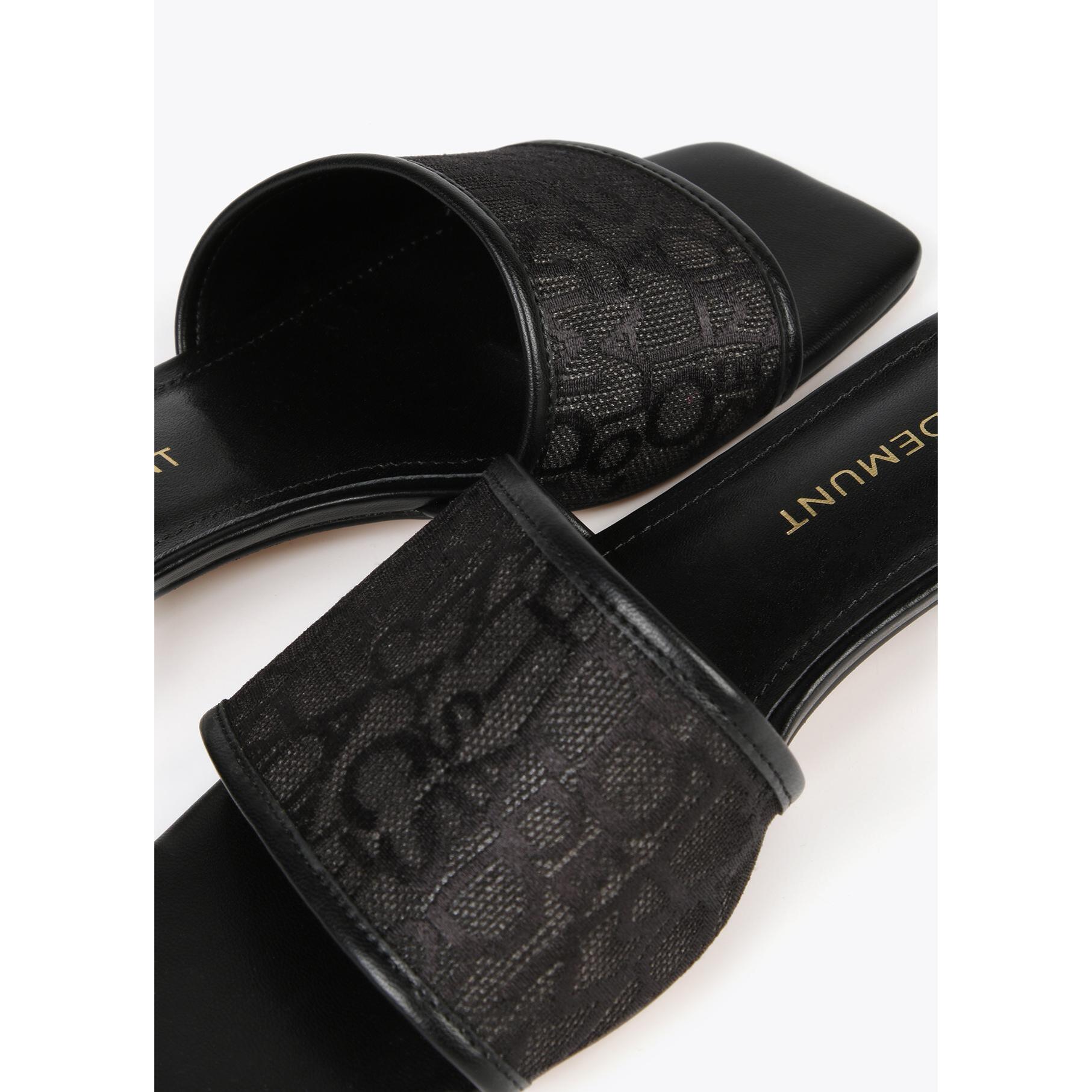 Sandali a ciabattina in rete monogrammi