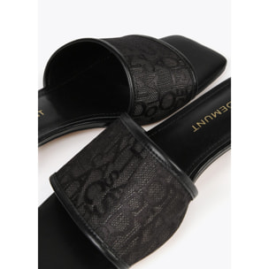 Sandali a ciabattina in rete monogrammi