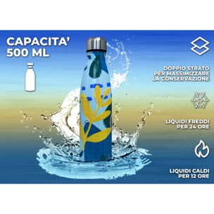 Borraccia Termica 500ml Bottiglia Thermos Modello Fortaleza