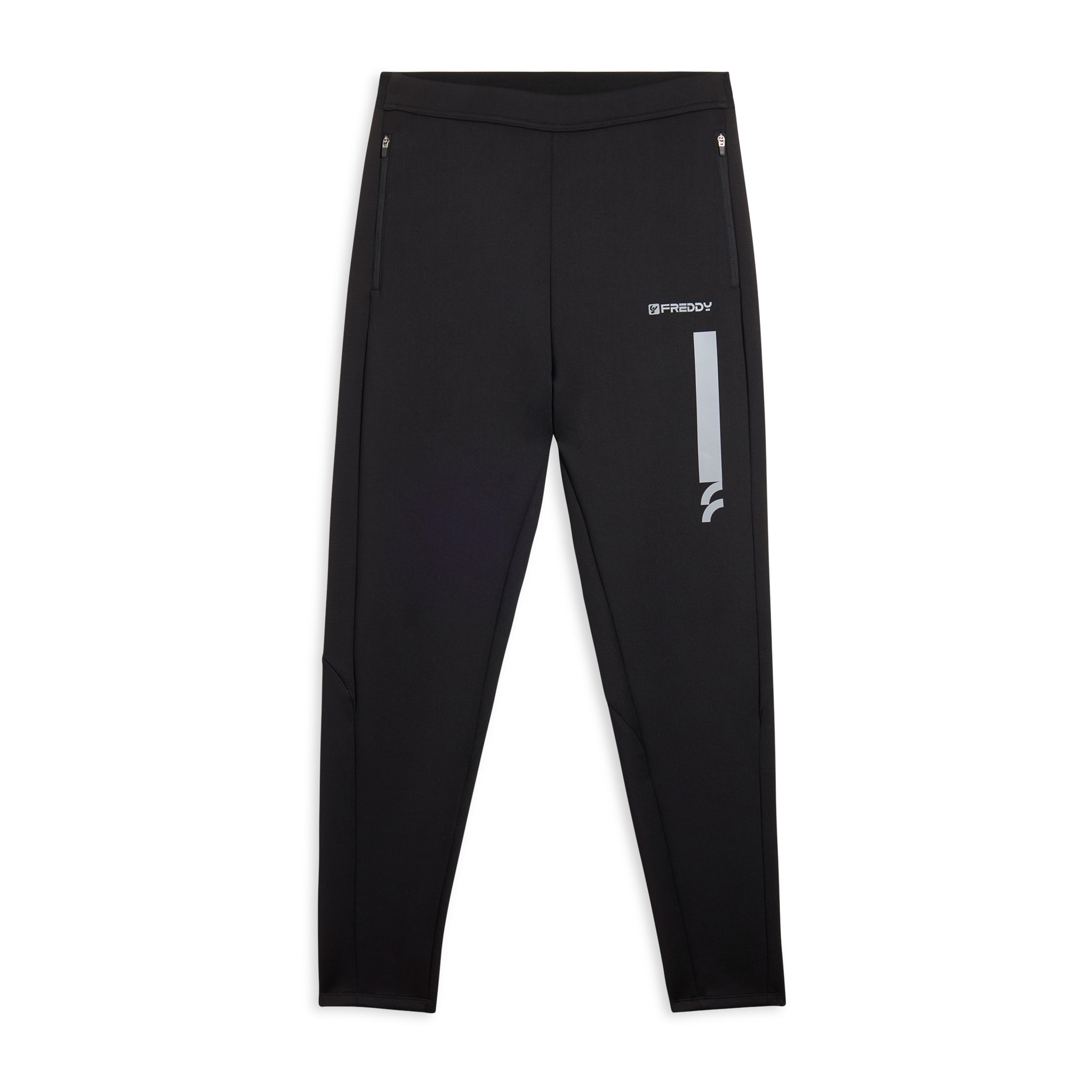 Pantaloni slim in tessuto tecnico con inserti mesh laterali