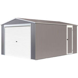 Garage métal "Nevada" avec porte roulante - 15,61m²