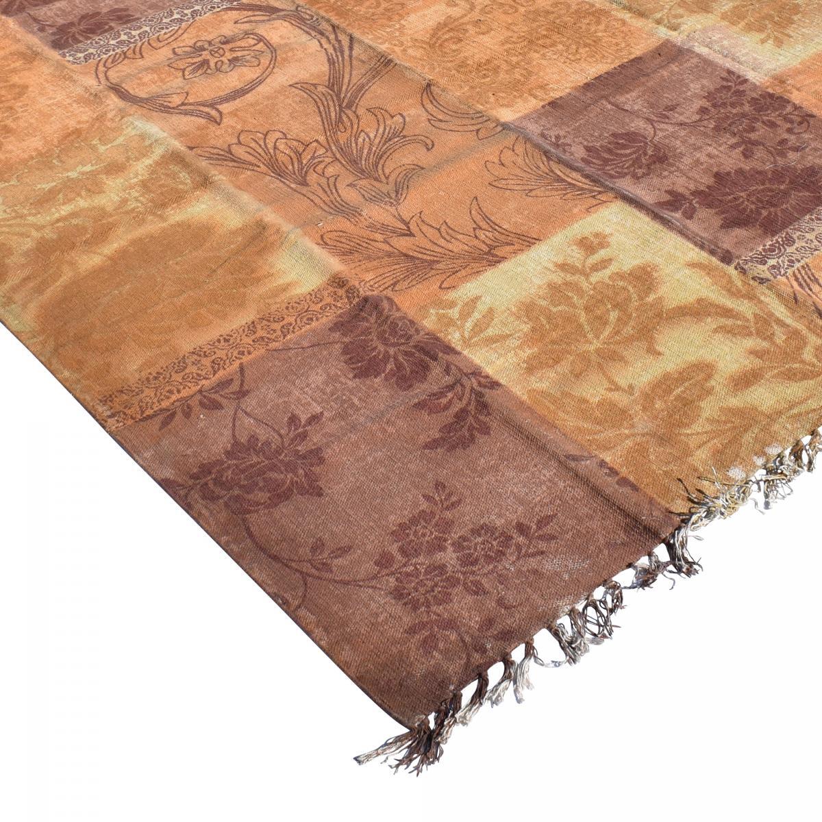 Tapis artisanal Kilim sans velours ROHO motif ethnique