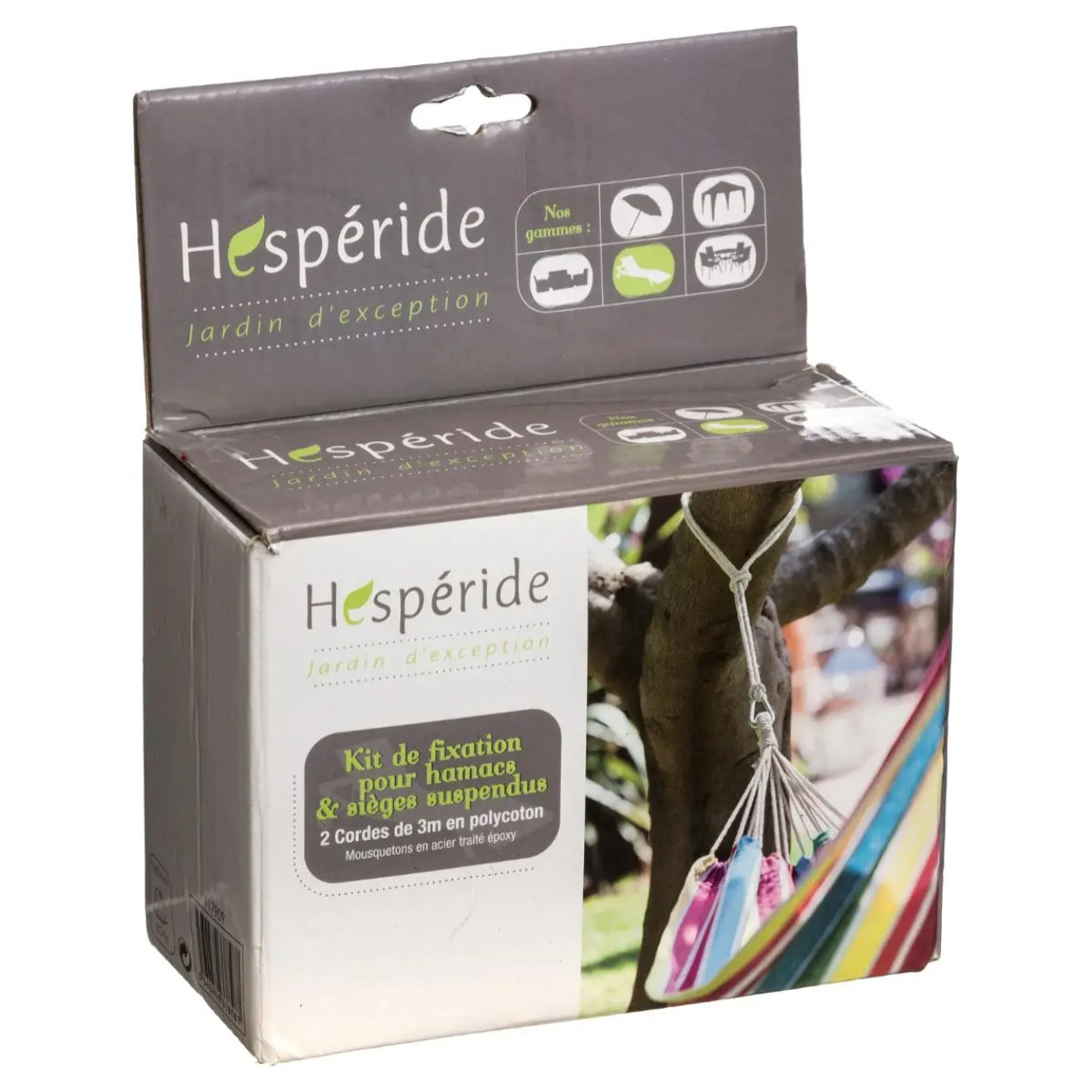 Kit de 2 cordes de fixation pour hamac
