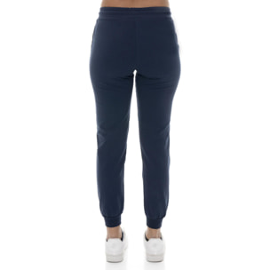 Pantalón de mujer de algodón sin forro polar con puños Leone Basic