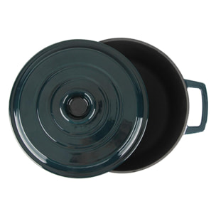 Cocotte en fonte ronde 25cm - "Masseiron Emeraude"