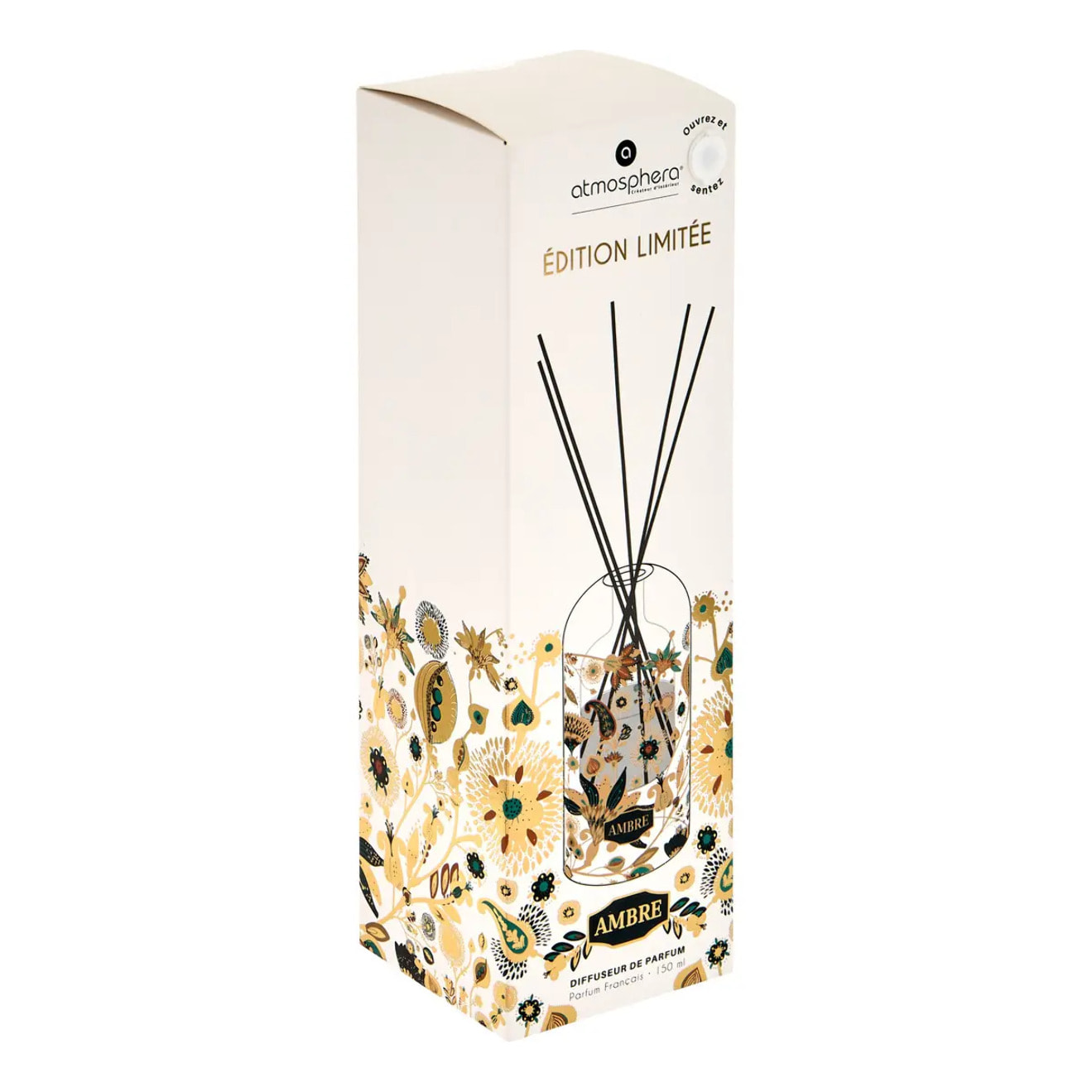 Diffuseur senteur Ilan ambre en verre